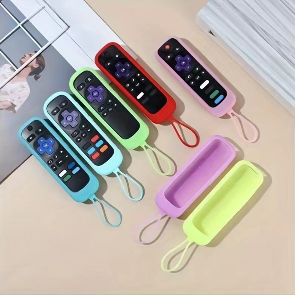 🎁 Roku Glow in the Dark Cover - Pink